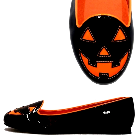 Strange Cvlt Shoes - 🆕 Jack O Lantern Lydia Flat 🎃STRANGE CVLT HALLOWEEN EDITION